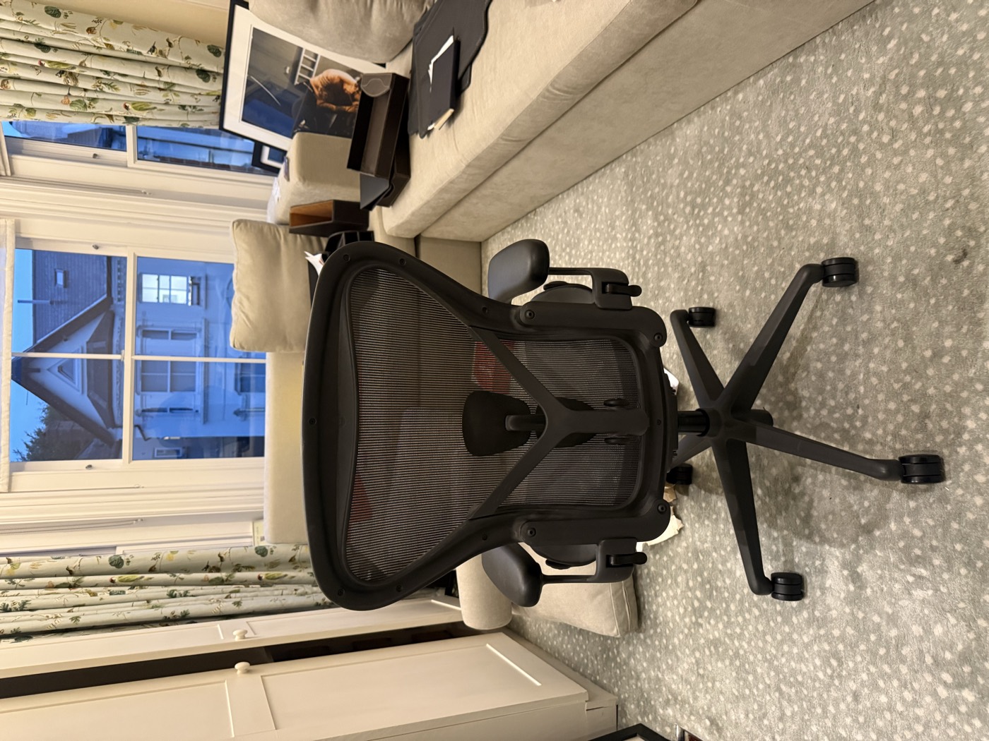 Herman Miller Aeron chair fully repaired at a customer's London home